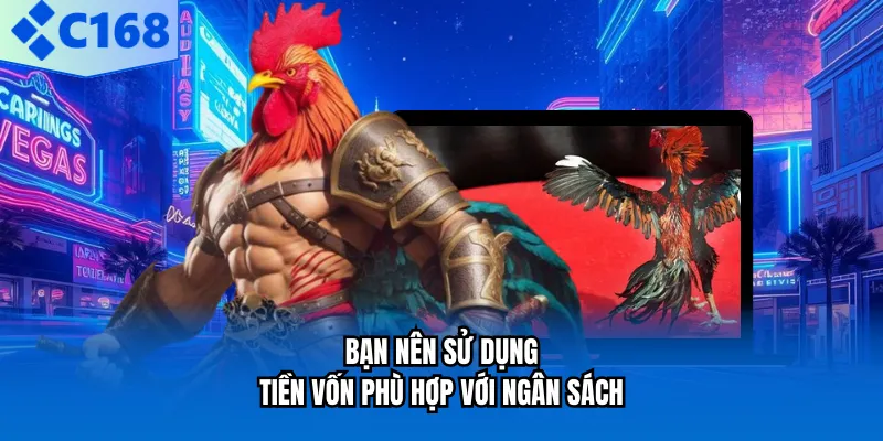 Bạn nên sử dụng tiền vốn phù hợp với ngân sách