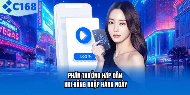Phần thưởng hấp dẫn khi đăng nhập hằng ngày